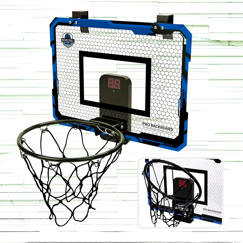 Kids Mini Basketball Hoop with Electronic Scoreboard Ball Sport Backboard Outdoor Indoor Excersise Accessory Funny Game Toys