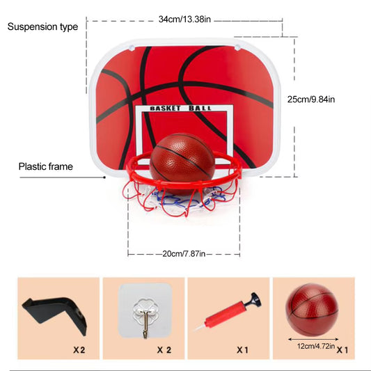 Kids Mini Basketball Hoop with Electronic Scoreboard Ball Sport Backboard Outdoor Indoor Excersise Accessory Funny Game Toys